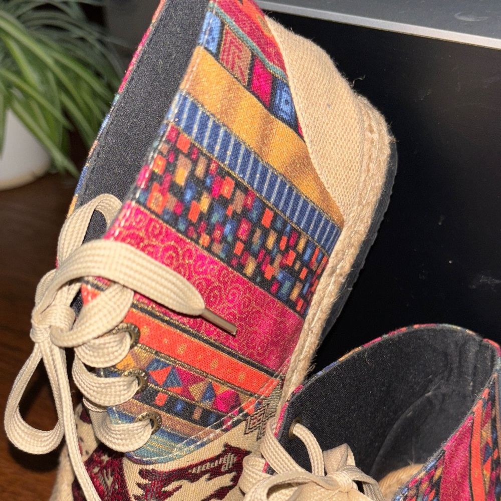 Source Unknown Multicolor Espadrille Boots - image 12